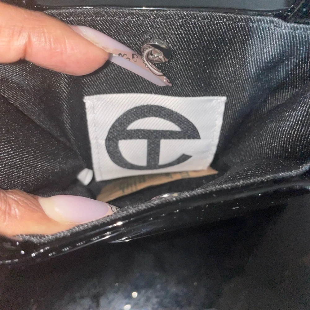 Small Black Patent Telfar Bag - Picture 7 of 9